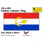 30cm X 60cm Cotton Labuan Flag
